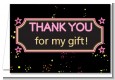 Neon Pink Glow In The Dark - Birthday Party Thank You Cards thumbnail