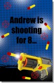Nerf Gun - Personalized Birthday Party Wall Art