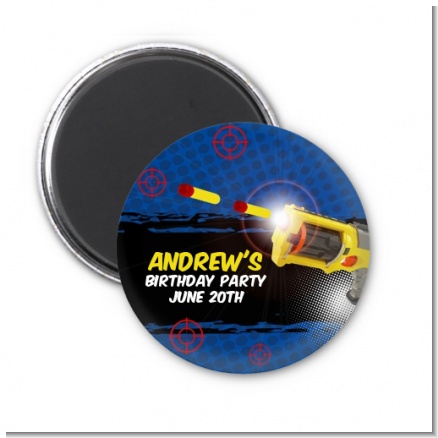 Nerf Gun - Personalized Birthday Party Magnet Favors