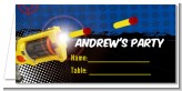Nerf Gun - Personalized Birthday Party Place Cards