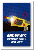 Nerf Gun - Custom Large Rectangle Birthday Party Sticker/Labels