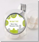 New Jersey Skyline - Personalized Bridal Shower Candy Jar
