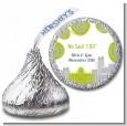 New Jersey Skyline - Hershey Kiss Bridal Shower Sticker Labels thumbnail