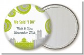 New Jersey Skyline - Personalized Bridal Shower Pocket Mirror Favors