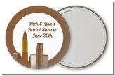 New York City Skyline - Personalized Bridal Shower Pocket Mirror Favors