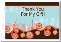 New York Skyline - Bridal Shower Thank You Cards