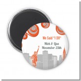 New York Skyline - Personalized Bridal Shower Magnet Favors