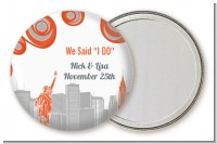 New York Skyline - Personalized Bridal Shower Pocket Mirror Favors