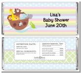 Noah's Ark - Personalized Baby Shower Candy Bar Wrappers