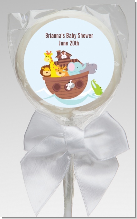 Noah's Ark - Personalized Baby Shower Lollipop Favors