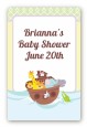 Noah's Ark - Custom Large Rectangle Baby Shower Sticker/Labels thumbnail