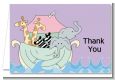 Noah's Ark Twins - Baby Shower Thank You Cards thumbnail