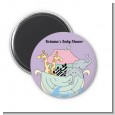 Noah's Ark Twins - Personalized Baby Shower Magnet Favors thumbnail