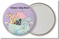 Noah's Ark Twins - Personalized Baby Shower Pocket Mirror Favors