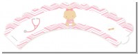 Little Girl Nurse On The Way - Baby Shower Cupcake Wrappers