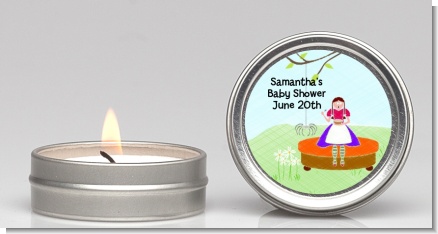 Nursery Rhyme - Lil Miss Muffett - Baby Shower Candle Favors