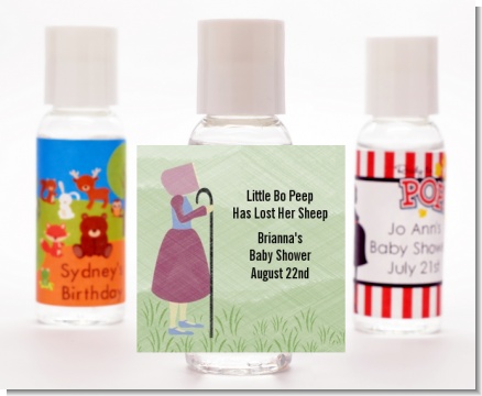 Nursery Rhyme - Little Bo Peep - Personalized Baby Shower Hand Sanitizers Favors
