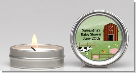 Nursery Rhyme - Old McDonald - Baby Shower Candle Favors