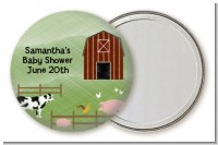 Nursery Rhyme - Old McDonald - Personalized Baby Shower Pocket Mirror Favors