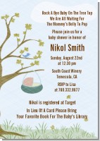 Nursery Rhyme - Rock a Bye Baby - Baby Shower Invitations