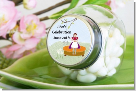 Nursery Rhyme - Lil Miss Muffett - Personalized Baby Shower Candy Jar