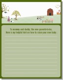 Nursery Rhyme - Baby Shower Notes of Advice