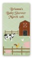 Nursery Rhyme - Old McDonald - Custom Rectangle Baby Shower Sticker/Labels thumbnail