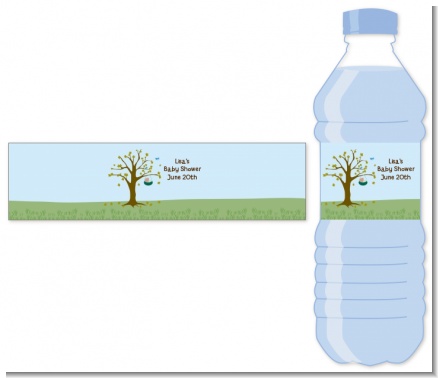 Nursery Rhyme - Rock a Bye Baby - Personalized Baby Shower Water Bottle Labels