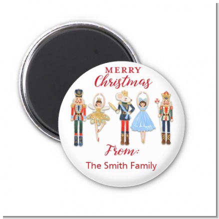 Nutcracker Ballet - Personalized Christmas Magnet Favors