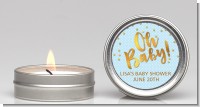 Oh Baby Shower Boy - Baby Shower Candle Favors