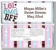 OMG LOL BFF Sweet 16 - Personalized Birthday Party Candy Bar Wrappers thumbnail