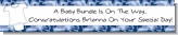 Baby Outfit Blue Camo - Personalized Baby Shower Banners Baby Outfit Blue Camo - Personalized Baby Shower Banners