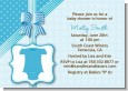 Baby Outfit Blue - Baby Shower Invitations thumbnail