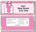 Baby Outfit Pink - Personalized Baby Shower Candy Bar Wrappers thumbnail