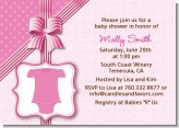 Baby Outfit Pink - Baby Shower Invitations