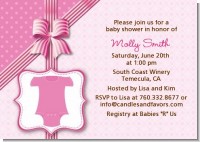 Baby Outfit Pink - Baby Shower Invitations