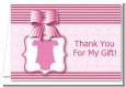 Baby Outfit Pink - Baby Shower Thank You Cards thumbnail