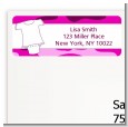 Baby Outfit Pink Camo - Baby Shower Return Address Labels thumbnail
