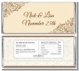 Beige & Brown - Personalized Bridal Shower Candy Bar Wrappers thumbnail