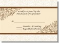 Beige & Brown - Bridal Shower Response Cards thumbnail