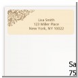 Beige & Brown - Bridal Shower Return Address Labels thumbnail