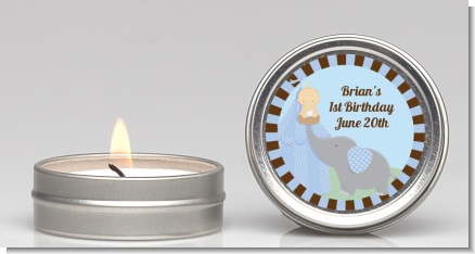 Our Little Boy Peanut's First - Birthday Party Candle Favors