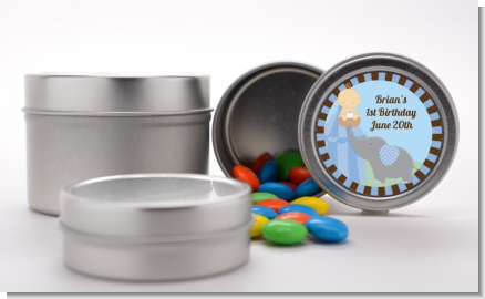 Our Little Boy Peanut's First - Custom Birthday Party Favor Tins
