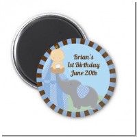 Our Little Boy Peanut's First - Personalized Birthday Party Magnet Favors