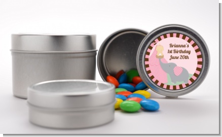Our Little Girl Peanut's First - Custom Birthday Party Favor Tins