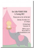 Our Little Girl Peanut's First - Birthday Party Petite Invitations