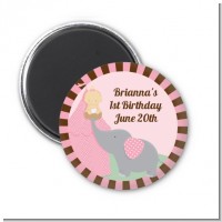 Our Little Girl Peanut's First - Personalized Birthday Party Magnet Favors