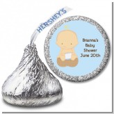 Our Little Peanut Boy - Hershey Kiss Baby Shower Sticker Labels