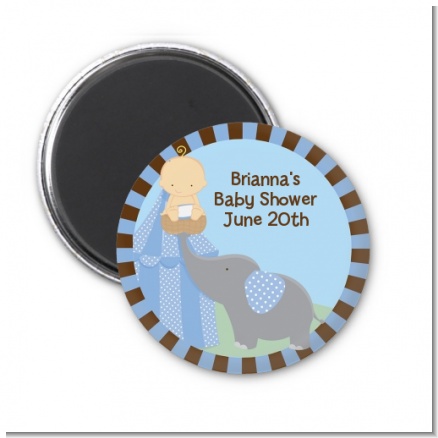 Our Little Peanut Boy - Personalized Baby Shower Magnet Favors