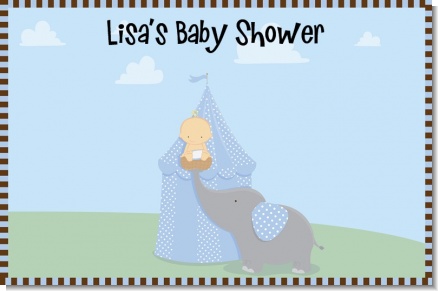 Our Little Peanut Boy - Personalized Baby Shower Placemats